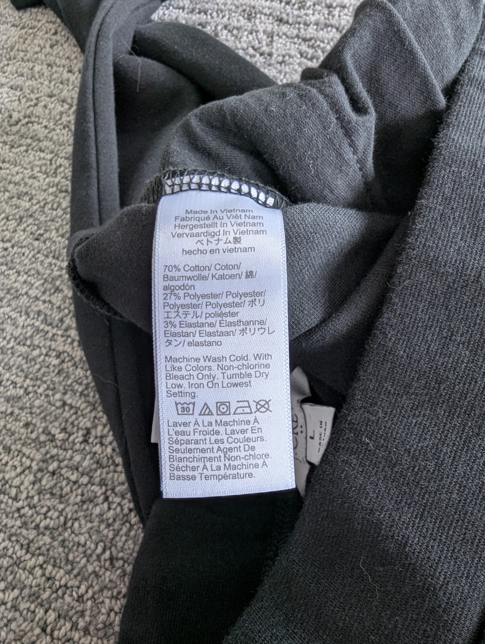 J. Crew Pintuck Sweatpants Black Pull On Pants Pockets - Picture 9 of 10